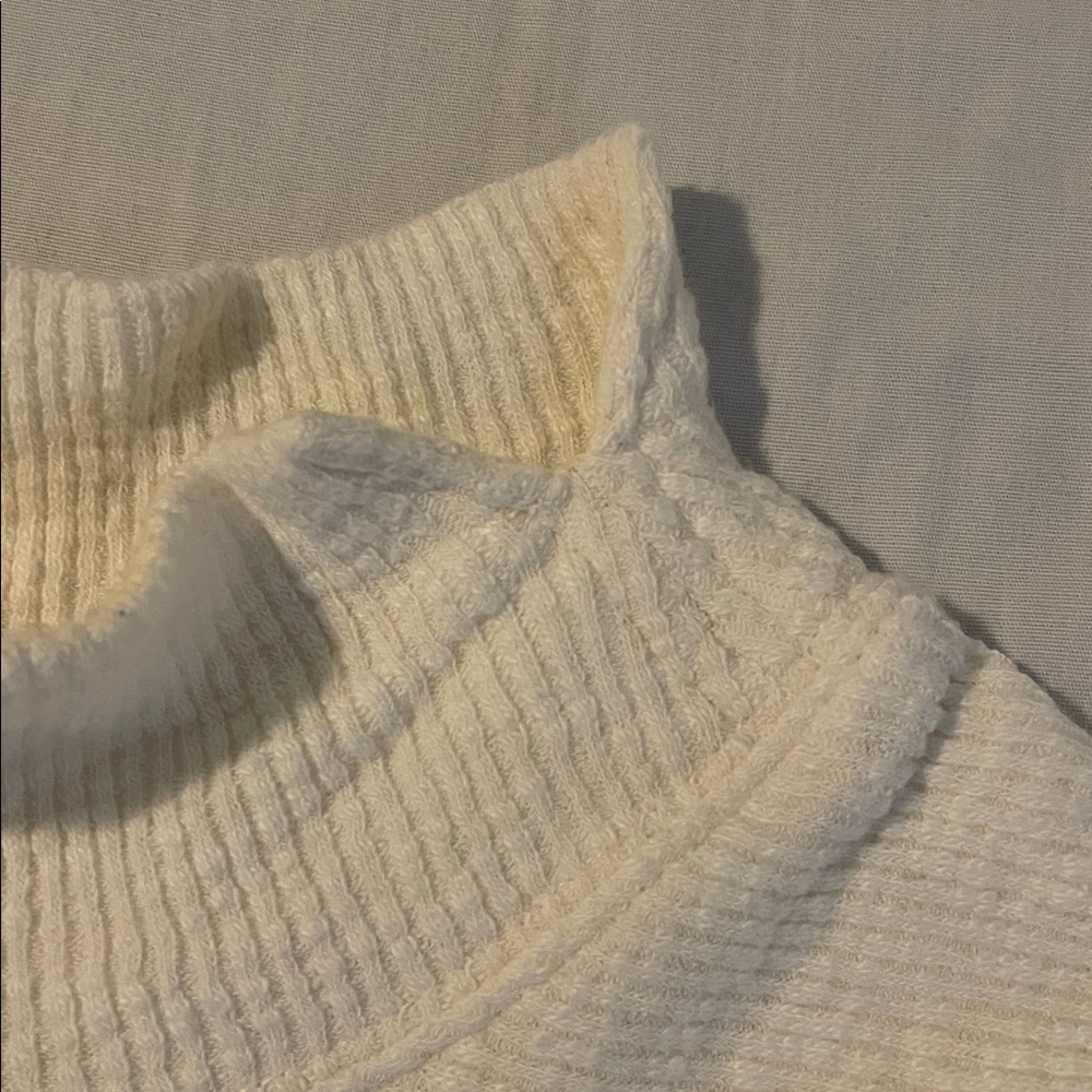 Free People We The Free Ivory Ribbed Knit Tunic - Picture 4 of 7